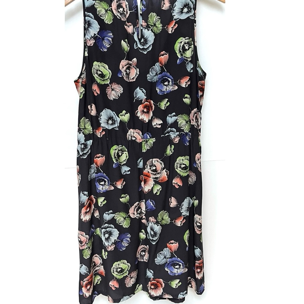 Rebecca Taylor | Silk Ruffle | Blue Floral | Sleeve | Midi Dress | Sz Medium
